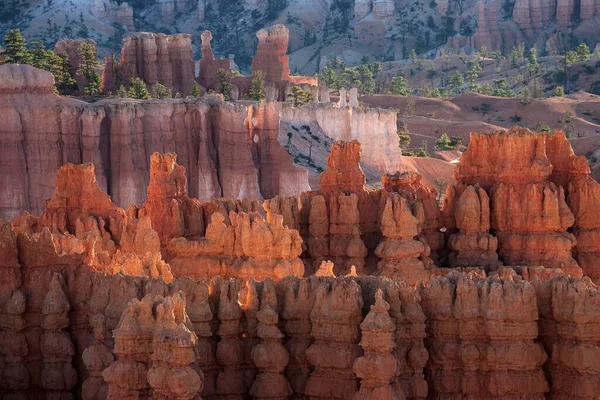 View Bryce Amphitheater Inspiration Point Coloured Rock Formations Fairy Chimneys — Stock Photo, Image