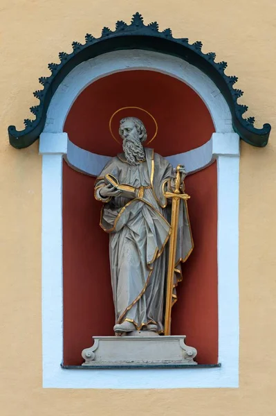 Escultura São Pedro Igreja Paroquial Johann Deanery Johann Tirol Áustria — Fotografia de Stock