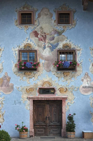 Casale Tirolese Con Lftlmalerei Johann Tirolo Austria Europa — Foto Stock