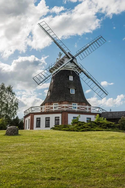 Molino Viento Viejo Galeriehollnderwindmhle Kltz Mecklemburgo Pomerania Occidental Alemania Europa —  Fotos de Stock