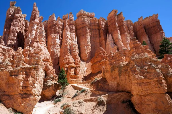 Formaciones Rocosas Colores Chimeneas Hadas Queens Garden Trail Bryce Canyon — Foto de Stock