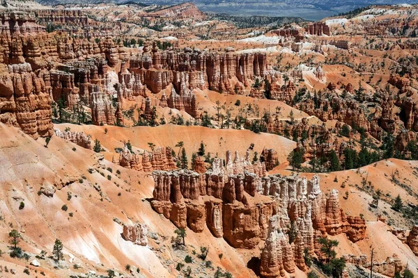 Vista Formações Rochosas Coloridas Sunset Point Chaminés Fadas Anfiteatro Bryce — Fotografia de Stock