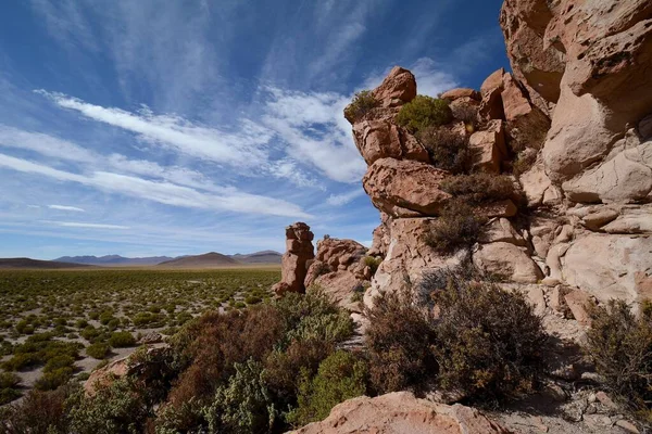 Eroded Rock Rocky Valley Valle Las Rocas Uyuni Altiplano Border — Stock Photo, Image