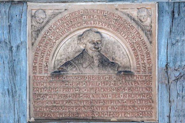 Plaquette Aan August Jongere Hertog Van Brunswijk Luneburg 1579 1666 — Stockfoto