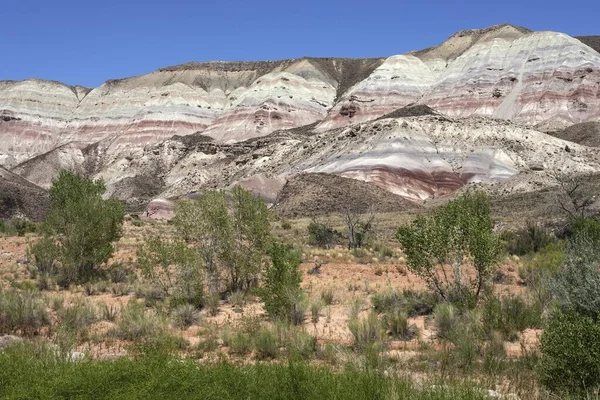 Färgade Klippformationer Utah State Route Öster Capitol Reef Utah Usa — Stockfoto