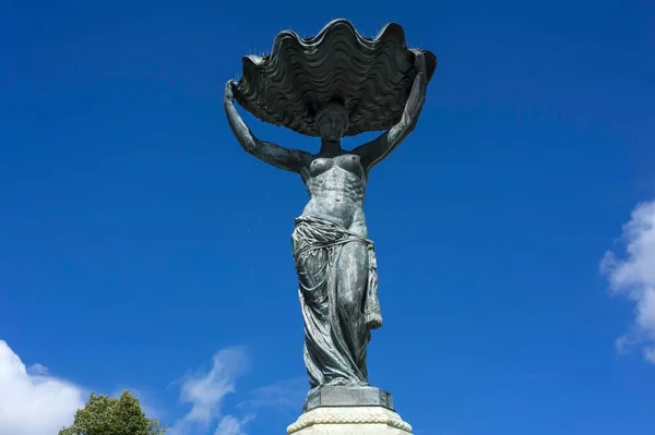 Brunnen Muschelminna Brunnen 1887 Postplatz Grlitz Oberlausitz Sachsen Deutschland Europa — Stockfoto