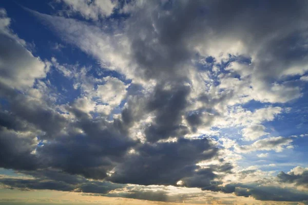Nuvens Chuva Nimbostratus Céu Noturno Baviera Alemanha Europa — Fotografia de Stock