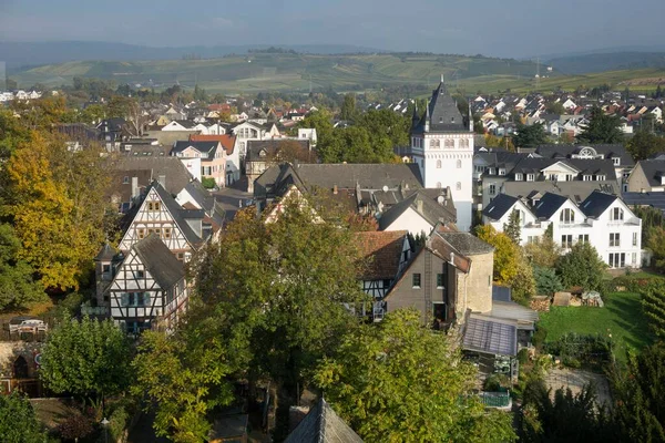 Townscape Eltville Rhein Rheingau Hesse Německo Evropa — Stock fotografie