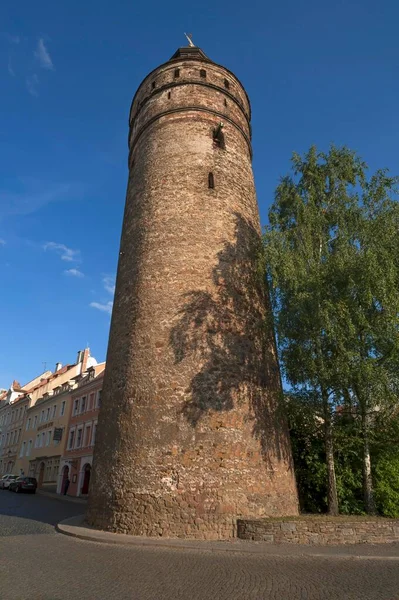 Torre Nikolai Torre Fortificación Nikolaigraben Grlitz Alta Lusacia Sajonia Alemania — Foto de Stock