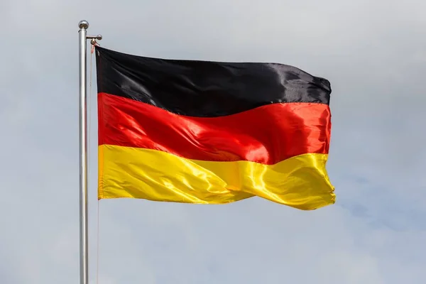 Deutsche Flagge Weht Wind — Stockfoto