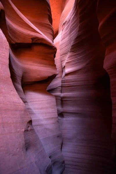 Zandsteenformaties Upper Antelope Canyon Slot Canyon Page Arizona Verenigde Staten — Stockfoto