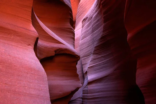 Sandsten Formationer Övre Antelope Canyon Slot Canyon Sida Arizona Usa — Stockfoto