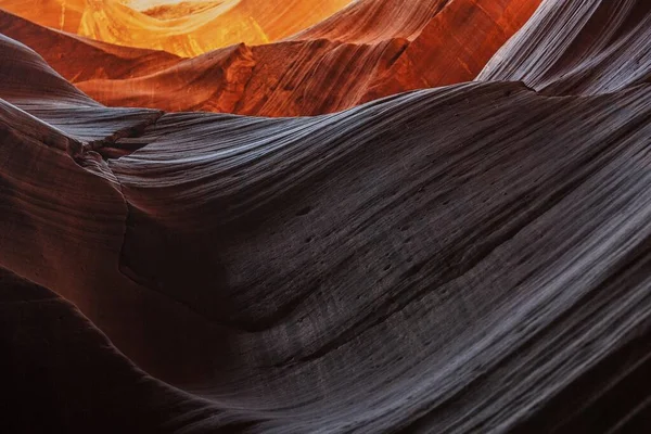 Zandsteenformaties Upper Antelope Canyon Slot Canyon Page Arizona Verenigde Staten — Stockfoto