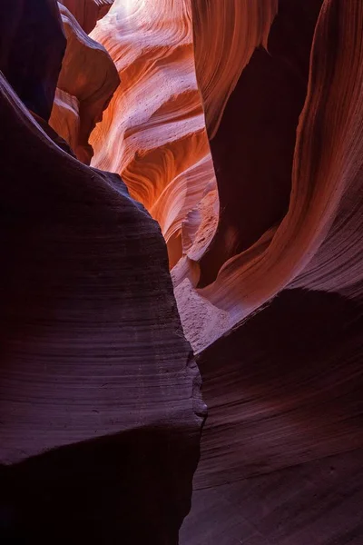 Colourful Sandstone Formations Lower Antelope Canyon Slot Canyon Page Arizona — Stock Photo, Image