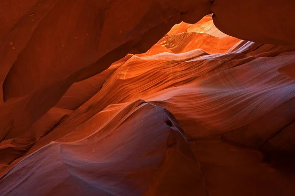 Kleurrijke Zandsteenformaties Lower Antelope Canyon Slot Canyon Page Arizona Verenigde — Stockfoto