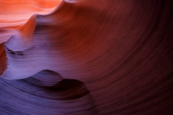 Кольорові Пісковики Каньйон Нижня Антілопа Каньйон Слот Сторінка Арізона Сша — стокове фото