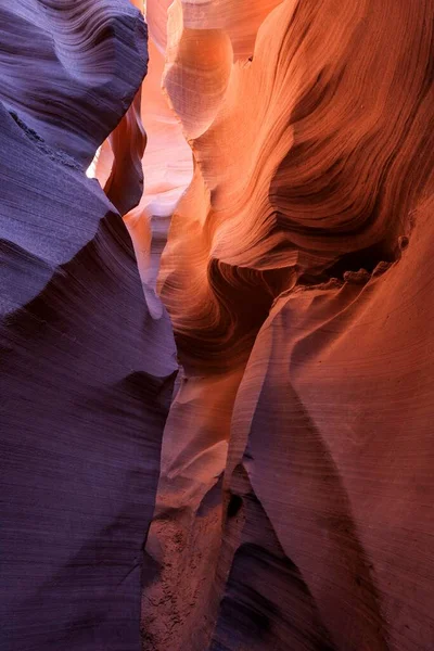 Bunte Sandsteinformationen Lower Antelope Canyon Slot Canyon Page Arizona Usa — Stockfoto