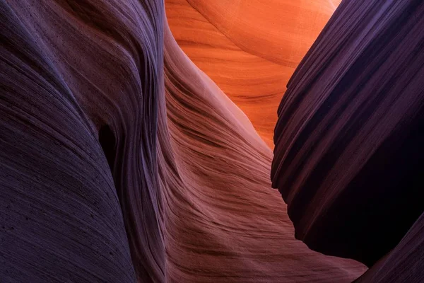 Kleurrijke Zandsteenformaties Lower Antelope Canyon Slot Canyon Page Arizona Verenigde — Stockfoto