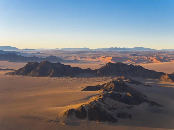 Aube Réserve Naturelle Kulala Désert Namib Montagnes Tsaris Sossusvlei Parc — Photo