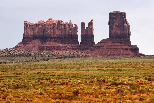 Felsformationen Postkutsche Monument Valley Navajo Tribal Park Utah Usa Nordamerika — Stockfoto