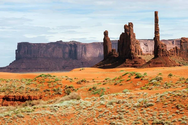 Kaya Oluşumları Totem Havuzu Yei Chei Monument Valley Navajo Kabile — Stok fotoğraf