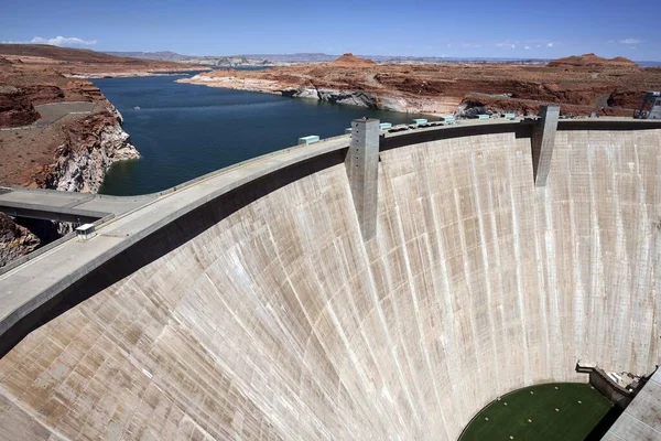 Diga Glen Canyon Lago Powell Dietro Pagina Arizona Stati Uniti — Foto Stock