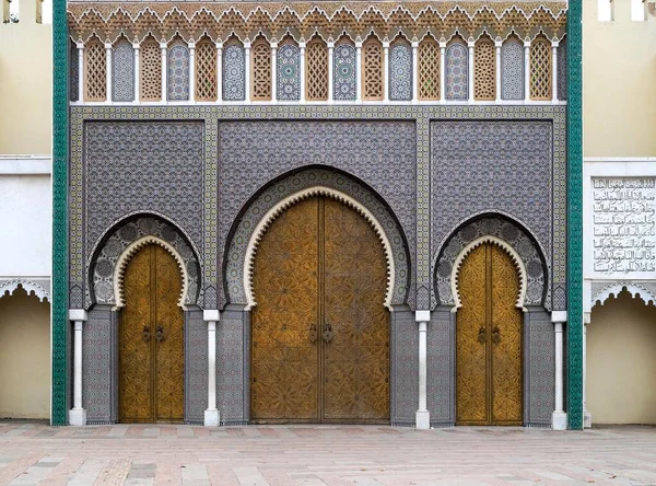 Puerta Palacio Real Fez Boulemane Marruecos África — Foto de Stock