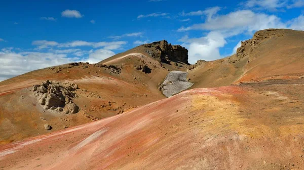 Geothermalgebiet Namafjall Myvatn Region Island Europa — Stockfoto