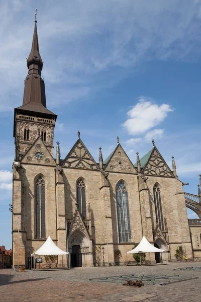 Kostel Marie Tržnice Historické Centrum Osnabrck Dolní Sasko Německo Evropa — Stock fotografie