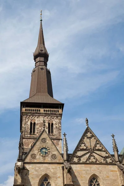 Tower Mary Church Historic Centre Osnabrck Lower Saxony Germany Europe — стоковое фото