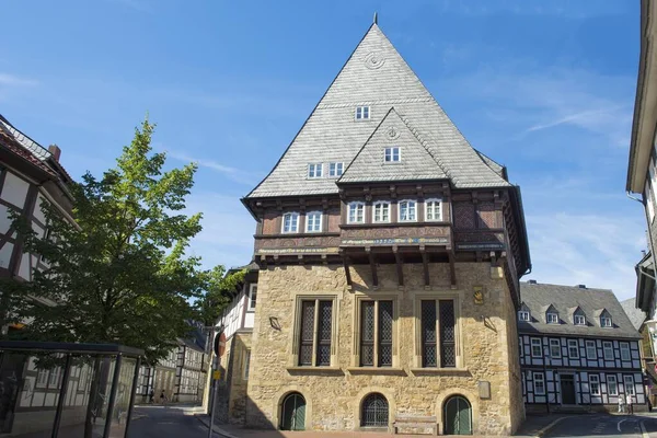 Bakers Guildhall Unesco Världsarv Goslar Harz Niedersachsen Tyskland Europa — Stockfoto