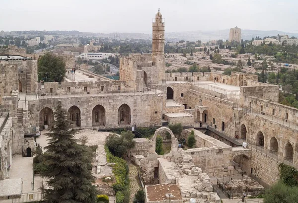 Toren Van David Oude Stad Jeruzalem Israël Azië — Stockfoto