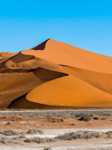 Homokdűne Namib Sivatag Szélén Sossusvlei Namib Naukluft Nemzeti Park Hardap — Stock Fotó