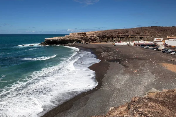 Fischerdorf Ajuy Zum Strand Playa Los Muertos Panorama Fuerteventura Kanarische — Stockfoto