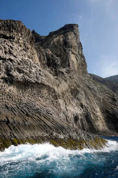 Colonne Basalto Los Rganos Gomera Isole Canarie Spagna Europa — Foto Stock