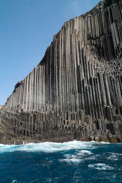 Basaltsäulen Los Rganos Gomera Kanarische Inseln Spanien Europa — Stockfoto