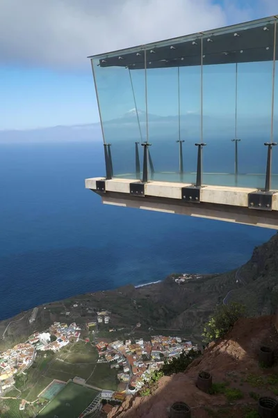 Skywalk Mirador Abrante Garajonay Nationalpark Gomera Kanarische Inseln Spanien Europa — Stockfoto