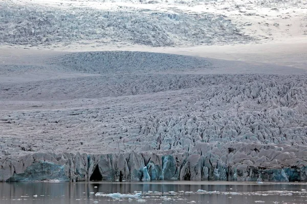 Ijs Gletsjer Gletsjerlagune Van Vatnajkull Gletsjer Jkulsarlon Ijsland Europa — Stockfoto