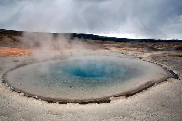 Geysir Hög Temperatur Område Haukadalur Valley Turistattraktioner Golden Circle Route — Stockfoto