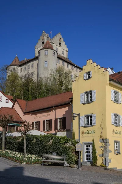 Alte Burg Meersburg Baden Württemberg Deutschland Europa — Stockfoto