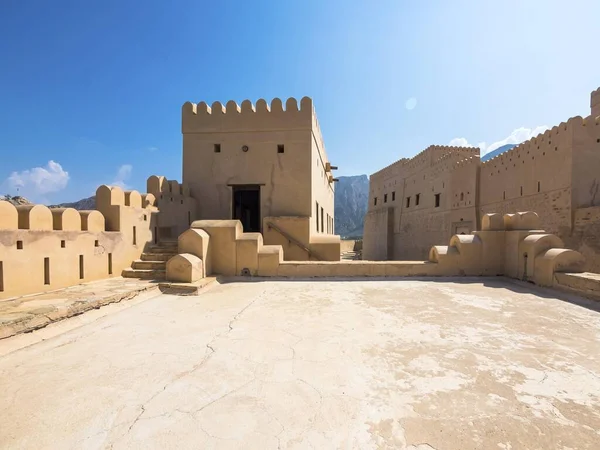 Courtyard Fort Nakhl Husn Heem Fortress Oasis Nakhl Jebel Nakhl — 图库照片