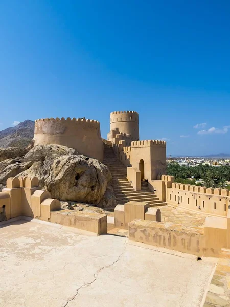 Fort Nakhl Husn Heem Fortress Oasis Nakhl Jebel Nakhl Solid — Stock Photo, Image