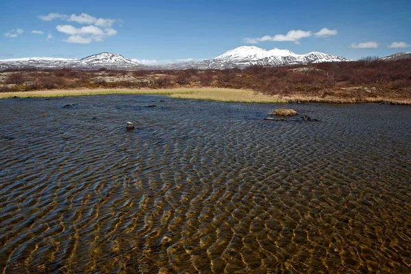 Landscape Pingvallavatn Lake Thingvellir Thingvellir National Park Golden Circle Iceland — 图库照片