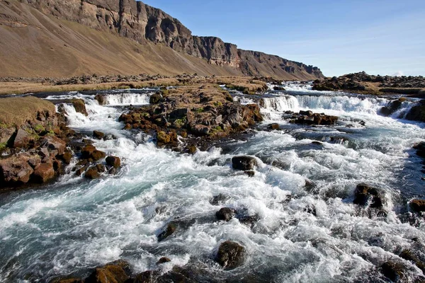 River Fossalar Kirkjubaejarklaustur Southern Region Iceland Europe — Stock Photo, Image