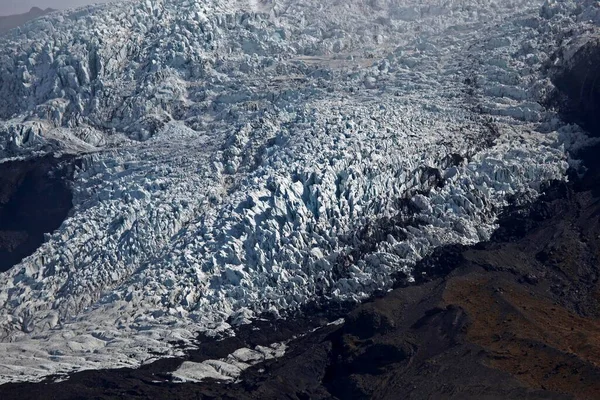 Cleft Ice Glacial Ice Glacier Snout Glacier Vatnakkull Skaftafell Southern — Stock Photo, Image