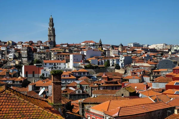 Centre Historique Avec Église Igreja Dos Clrigos Porto Portugal Europe — Photo