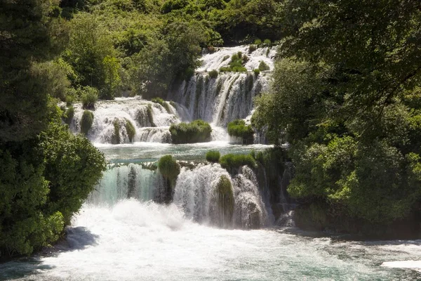 Skradinski Buk Waterfall Krka National Park Sibenik Knin County Dalmatia — Stock Photo, Image