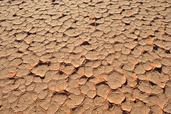 Clay Pan Playa Broken Surface Sahara Tassili Ajjer Algeria Africa — Stock Photo, Image