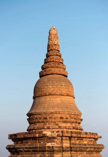 Small Stupa Atop Terrace Pyathada Paya Bagan Myanmar Asia — Photo