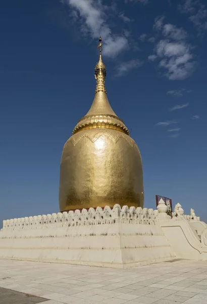 Golden Stupa Bupaya Pagoda Old Bagan Myanmar Ásia — Fotografia de Stock